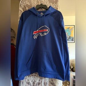 Majestic Royal Blue Buffalo Bills Pullover Hoodie
